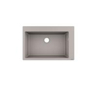 Evier à encastrer 1 bac S51 660 avec vidage manuel gris béton