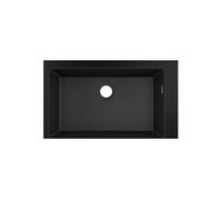 Evier à encastrer 1 bac S51 660 avec vidage manuel noir graphite