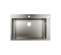 Evier à encastrer 1 bac S71 660 avec vidage auto inox
