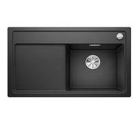 BLANCO 523709 zenar 45 S S SILGRANIT PuraDur avec écoulement Télécommande + Planche à Découper en Verre Bac droite, anthracite