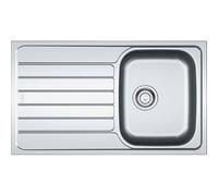 Franke Évier à encastrer Spark SKL611-86 Inox Dekor® 45 cm avec siphon