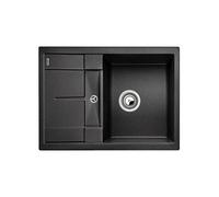 Evier à encastrer 45cm manuel anthracite avec siphon 519561