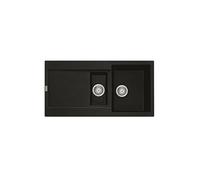 Evier à encastrer 60cm onyx avec siphon 459464