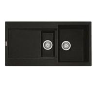 Evier à encastrer 60cm onyx avec siphon Franke 459464 noir G