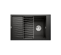 Evier à encastrer 60cm silgranit noir 525883