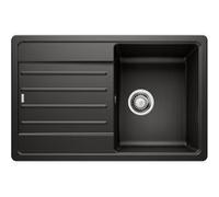 blanco evier à encastrer 78cm silgranit noir 526083