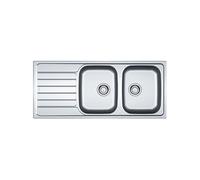 Evier à encastrer 80cm inox avec siphon 006464