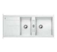 Evier granit blanc BLANCO METRA 8 S 2 bacs