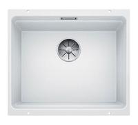 Evier à encastrer BLANCO - 50cm - silgranit blanc - 1 bac - manuel