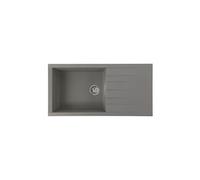 Evier de cuisine Stradour Evier a encastrer CUBE, en SMC GRIS BETON - 16, 1 bac, dim. 100 * 50 cm, vidage manuel
