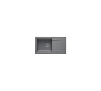 STRADOUR Evier a encastrer EINNA, en SMC GRIS BETON - 16, 1 bac, dim. 78 * 43,5 cm, vidage manuel Neutre G