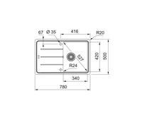 Franke Basis Fragranit+ BFG611-78 Oyster