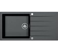Evier a encastrer - Granit - Noir - 1 grand bac - 100 x 50 cm - CADIT - STRADOUR
