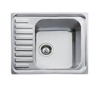 Evier à encastrer inox 18/10 1 cuve - TEKA - CLASSIC - vidage manuel - bonde à panier de 90 mm