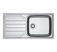 Évier à encastrer inox lisse 1 cuve 1 égouttoir 1000 x 500 mm FLN 611-XL FRANKE