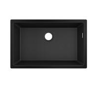 Evier à encastrer sous plan 1 bac HANSGROHE S51 660 sans vidage noir graphite