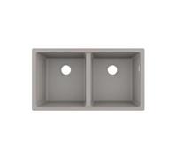 hansgrohe encastré 43434380 820 x 450 mm, 2 cuves principales, gris béton