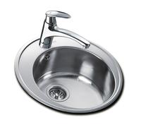 Évier à encastrer TEKA Cuve Centroval Inox Lisse - 1 bac - Gris