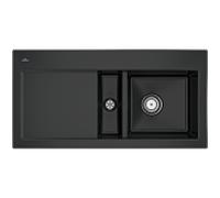 Villeroy und Boch Subway 60 évier encastrable 671200S5 Spülbecken à droite, 1000x510mm, ébène CeramicPlus