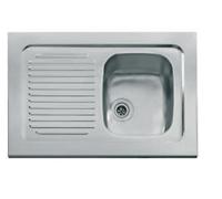 Evier à poser - inox 90 x 60 cm - 1 cuve et 1 égouttoir FRANKE