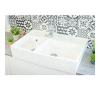 Evier à poser Timbre D'office Country Blanc 90cm Blanc