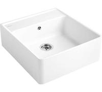 Evier à Poser Villeroy et Boch avec bouton de vidage 595mm Snow White CeramicPlus 632062KGHL0