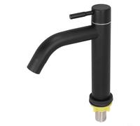 Évier à profil bas en acier inoxydable noir pour installation de comptoir de salle de bain prenant en charge des connexions simples de plomberie et un fonctionnement quotidien stable (S)