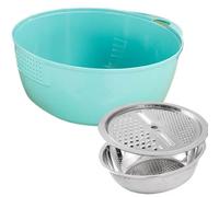 Évier à râper, professionnel, bol à découper, bac à râpe multifonction, bol à découper empilable avec drain pour salade, riz et restaurant, haute performance | 2026 Pro