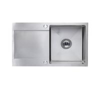 Laveo Marmara évier en acier inoxydable 76x44 cm acier SAM_011T