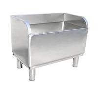 Évier À Vadrouille En Acier Inoxydable De Calibre 16 - Cuve De 30,5 Cm De Profondeur - Station De Lavage Commerciale Pour Restaurants Et Garages - Avec Pieds De Nivelleme,Silver-100x41x55cm