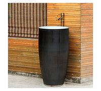 Évier autonome élégant - Lavabo moderne en céramique pour hôtels, facile à nettoyer, design chic qui s'adapte à tout type de décoration, idéal pour les salles de bains élégantes