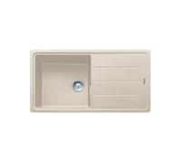 Evier basis bfg 611xl fragranit café crème 1 grande cuve avec égouttoir réversible à encastrer 97 x 50 cm
