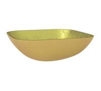 Évier Bassin moderne - Lavabo Verre 42x42x14 cm Doré - Lavabo de salle de bain à vasque@7799077@
