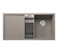Évier Blanco COLLECTIS 6 S 523351 tartufo, cuve à droite, avec vidage, télécommande/accessoires