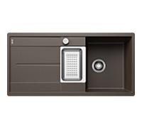 Évier Blanco METRA 6 SF 519120 99x49cm, PuraDur café, réversible, avec vidage, télécommande/accessoires