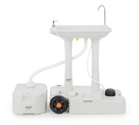 Evier Camping Portable Robinet Lavabo Reservoir Eau 30L Hygiene avec Bidon Set