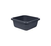 CURVER Bassine Carrée 6L pour Ménage,Cuisine - Convient pour bains de pieds pédicure - Bac de Lavage Pratique et Empilable - Pour Linge Vaisselle Légumes - 29 x 29 x 12 cm - Gris Anthracite