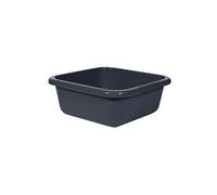 CURVER Bassine Carrée 10L - Grande Cuvette pour Ménage,Cuisine, Bains de Pieds, Pédicure - Bac de Lavage Pratique et Empilable - Pour Linge Vaisselle Légumes - 35 x 35 x 12 cm - GrisAnthracite