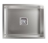 CATA - CB 50-40 R10 - Évier - 44x54 cm - Cuve carrée avec rayon de 1 cm, épaisseur de 0,12 cm et profondeur de 20 cm - Matériau en acier inoxydable - Installation dans un meuble de 60 cm