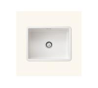 Evier céramique blanc VALET 1 bac 60x46 cm