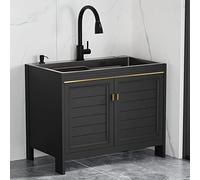 Évier Commercial En Acier Inoxydable Avec Meuble, Évier De Cuisine Utilitaire Intérieur, Évier Industriel Avec Robinet, Évier Utilitaire De Buanderie Autoportant, Station De Lavage Pour Animaux, 1 Co