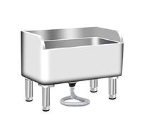 Évier Commercial En Acier Inoxydable, Évier De Cuisine Professionnel En Inox, Lavabo De Service Robuste Pour Cuisine, Restaurant, Garage Et Buanderie (60x41x55cm)