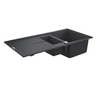 GROHE K400 - Évier avec égouttoir 1000x500 granite noir