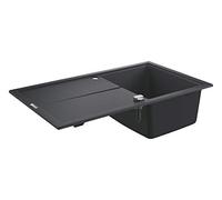 Evier composite avec égouttoir K400 860 x 500 mm Noir Granite 31640AP0 (Import Allemagne)