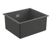 Evier composite - GROHE - K700U - 457 x 406 mm - Gris granite - 1 bac