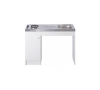 Evier cuisinette pmr + dessus électrique largeur 120 cm sans réfrigérateur