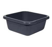 CURVER Bassine Carrée 6L pour Ménage,Cuisine - Convient pour bains de pieds pédicure - Bac de Lavage Pratique et Empilable - Pour Linge Vaisselle Légumes - 29 x 29 x 12 cm - Gris Anthracite