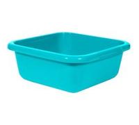 Bassine carrée - CURVER - 10 L - 35x35x12 cm - Plastique robuste - Étanche - Poignées ergonomiques - Turquoise