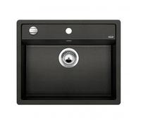 Evier DALAGO 6 PuraDur en Silgranit avec vidage automatique 61,5x51cm, Noir (525873)