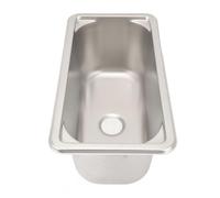 Évier de Bar, évier Simple en Acier Inoxydable à Cuve Unique D'une capacité de 7 L avec Trou de Vidange de 40 Mm, évier de Bar de Cuisine ou de Salle de Bain pour Camping-cars,